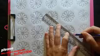 Nakshi kantha design-31 by miss anjiara begum How to make Nakshi kantha designনকশী কাথার ডিজাইন