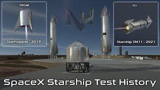 SpaceX Starship Test History  Starhopper to SN-11