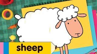 How to Draw A Sheep  Simple Drawing Lesson For Kids  Step By Step