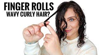 HOW TO FINGER COIL CURLY HAIR Finger Roll TikTok Hack