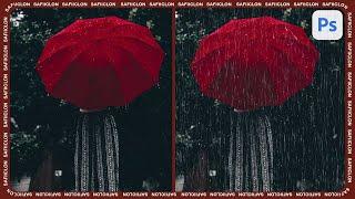  Photoshop Tutorial  Simple Step to Create Rain Effect from Scratch in Photoshop