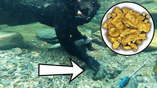 GOLD Loaded Crevice Found Underwater