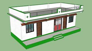 small 5 lack budget house plan 2 bedroom village home design by @premshomeplan