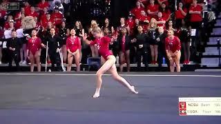 Georgia gymnast Lily Smith on floor vs. North Carolina State