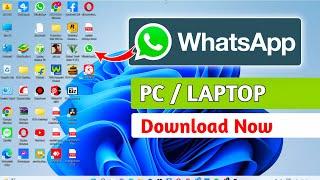 How To Use Whatsapp In Pc or Laptop  Install Dekstop Whatsapp In Pc Without Emulator  Whatsapp