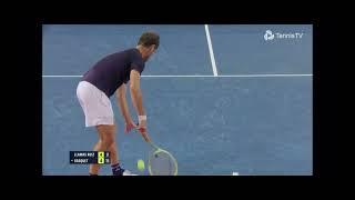 Richard Gasquet great hold on serve under pressure against Pablo Llamas Ruiz