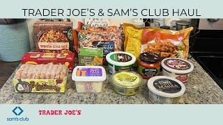TRADER JOES & SAMS CLUB HAUL  STOCKING UP  HOUSEHOLD GOODS  GROCERIES