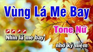 Karaoke Vùng Lá Me Bay Như Quỳnh - Nhạc Sống Tone Nữ  Hoài Phong Organ