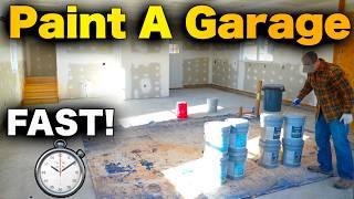 How To Paint A New Garage - FAST And EASY