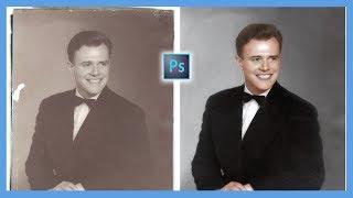 How to Repair and Colorize Old Photos Adobe Photoshop CC Tutorial