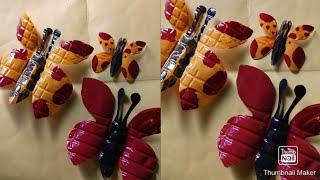 butterfly Craft using plastic bottle recycle plastic bottle