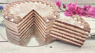 Восхитительный Торт ДУЭТ  Быстрый сметанно-творожный торт Тает во рту Очень вкусный и нежный