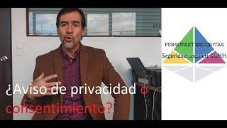 Diferencia entre un aviso de privacidad y un consentimiento