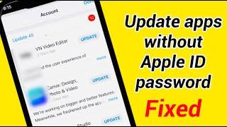 How To Update Apps without Apple ID Password 2024.