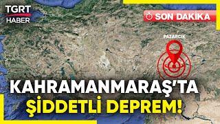 #SONDAKİKA  Kahramanmaraşta 5 Büyüklüğünde Deprem Maraşlılar Sokağa Döküldü - TGRT Haber