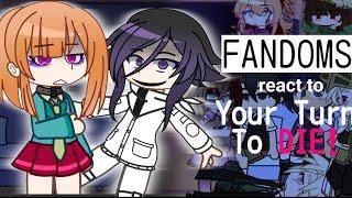 Fandoms React To YTTD Aftons FNAF HP Omori TOH Amphibia Danganronpa Creepypasta Undertale