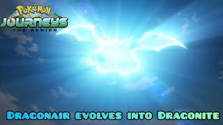 Dragonair evolves into Dragonite to save Ash  Ashs Dragonite evolution #pokemonjourneys #pokemon