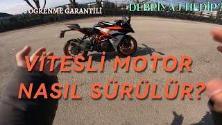 Vitesli motosiklet nasıl kullanılır? Motosiklet eğitim videosu.