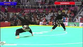 Pencak Silat Artistic Male Doubles Indonesia Finals  18th Asian Games Indonesian 2018