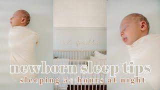 NEWBORN SLEEP TIPS  how I get my baby to sleep through the night
