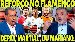 REFORÇO NO FALMENGO NOVO CENTROAVANTE CHEGANDO NO FLAMENGO? DEPAY E MARTIAL SONDADOS