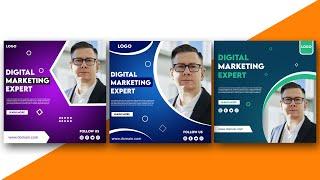 Digital Marketing Agency Social Media Post Design in Photoshop