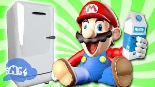 SMG4 Mario Goes to the Fridge to Get a Glass Of Milk