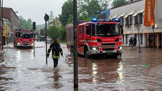 Saarland Unwetter sorgen für heftige Überschwemmungen