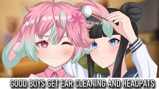 Bunny Boy Ear Cleaning Session Roleplay ASMR Brushing Washing Cotton Swabs