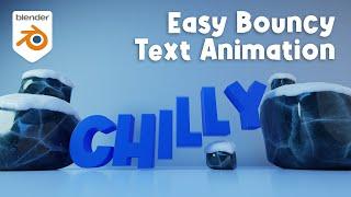 Bring Your 3D Text to Life - Bouncing Animation in Blender