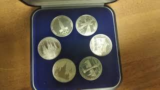 Набор монет Олимпиада 80 Пруф. 1 рубль