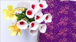 Crape paper flower making  Paper flower making