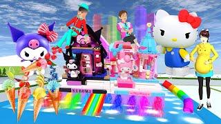 Rumah Es Krim Kuromi Dihancurkan Yuta Mio Hello Kitty marah-Sakura Hamil  Sakura School Simulator