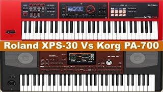 Roland Vs Korg  Roland XPS30 Vs Korg PA700  Tones Comparison  XPS Vs PA Series