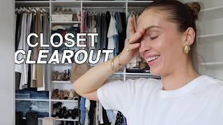 cleaning & clearing out my closet ️