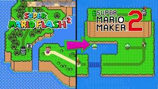 Super Mario Flash 2 Remade in Super Mario Maker 2