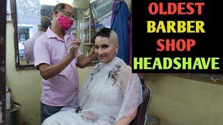 Headshave straight razor  Indian women in barber shop  Feedfit girl Richa new vlog  Female 2021