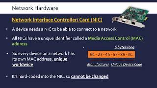 Network Hardware NIC Switch Router and WAP