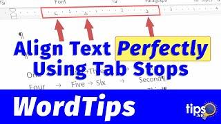 Align Text Perfectly Using Tab Stops