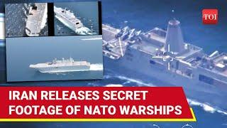 Iran Shocks NATO IRGC Leaks Secret Drone Footage Of U.S. & Spanish Warships In Persian Gul