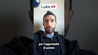 Luke dal Canada  parla in italiano ️ #shorts