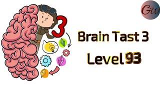 حل ليفل 93 من لعبة Brain Tast 3 #shorts