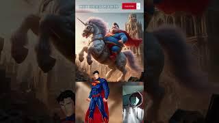 Fat Superhero riding a Unicorn  Marvel & DC characters #ai #avengers