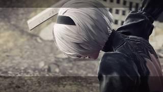 NieRAutomata Final boss 11th Route A Very Hard + Ending A