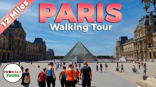 PARIS Walking Tour - 4K - With Captions