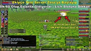 DomenicoWacco - Yeni Server Zeroya Başlayıp  İlk 60 lwl Olup Eslanta Gidiyorlar  Knight Online