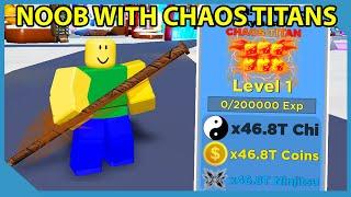Noob With Full Team of Chaos Titan Pets Got Stronger Than My Bully - Roblox Ninja Legends