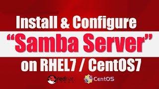 How to configure samba server in centos 7  redhat 7 public and private share