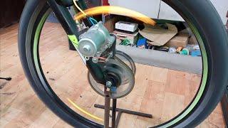 how to make a electric cycle using self-motor