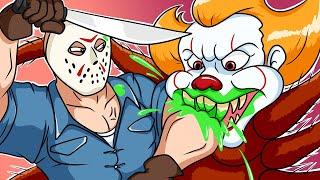 PENNYWISE vs JASON - The Movie 3D Animation Cartoon Horror Meme Creepypasta Friday 13 It 2